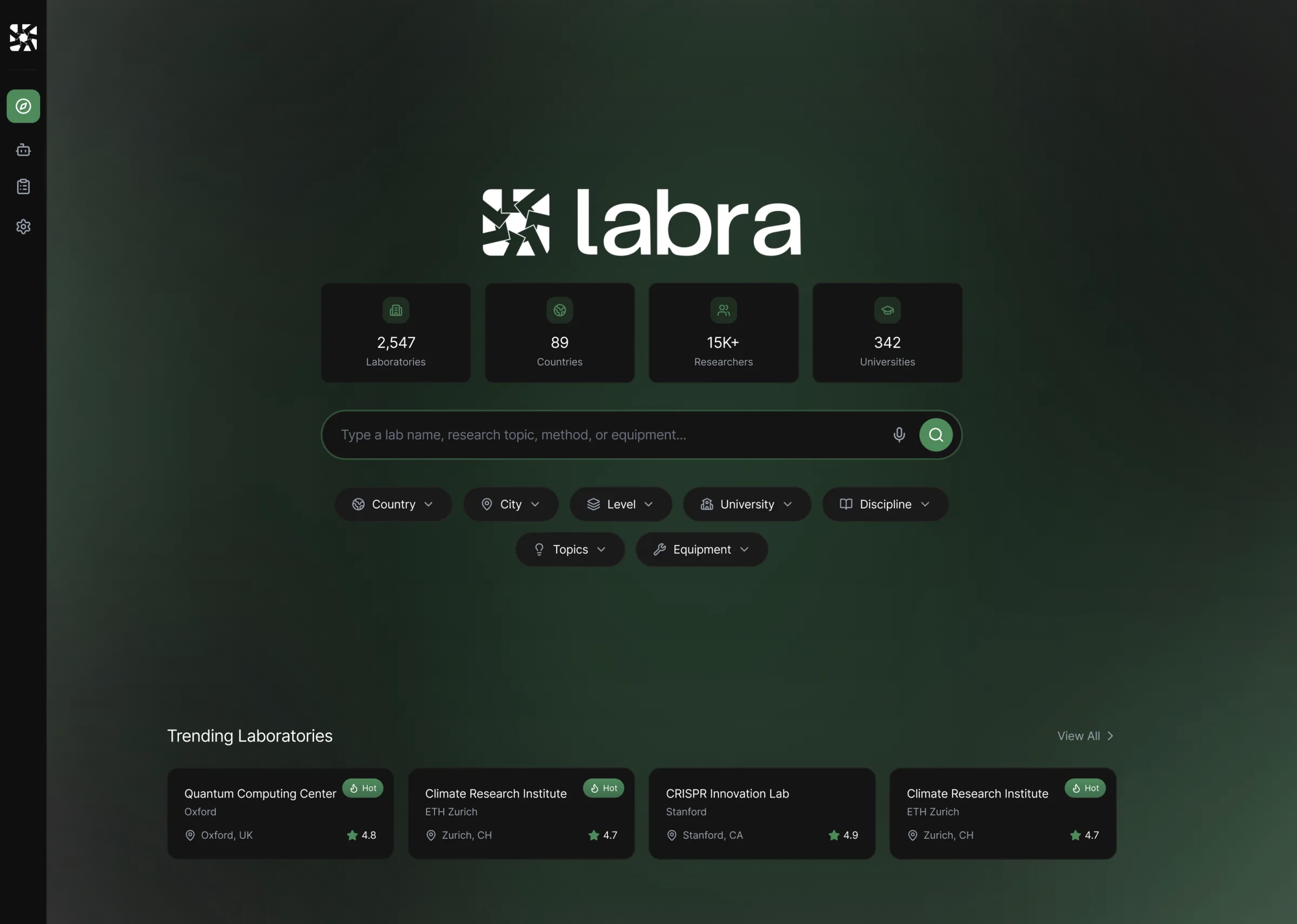 labra | the search layer for research labs